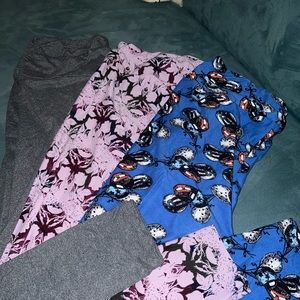 Lularoe leggings 3 pk size tall and curvy